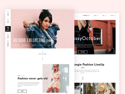 VIRGO - Online Fashion Store behance brand fashion inspiration interaction modern ui ux web web design women