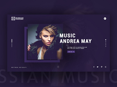 Home Page app beautiful design home music preview social ui ux web website