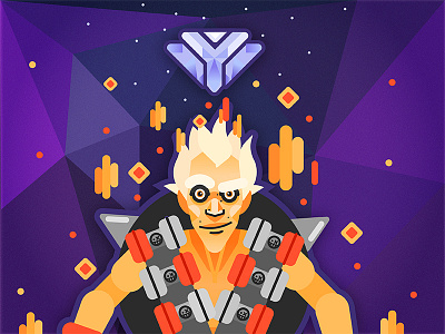 Junkrat Diamond Rank blizzard character design diamond flat junkrat overwatch