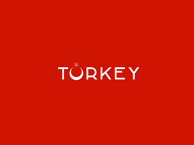 Turkey concept country flag logo logo design minimalistic red turkey turkeylogo