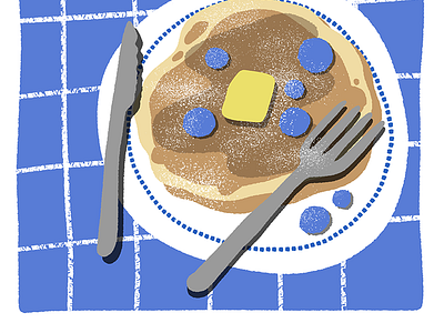 Blueberry Pancakes blueberries breakfast drawing food fruit illustration illustrations morning painting pancakes pastry syrup