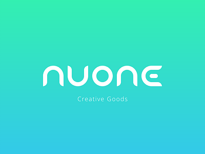 Nuone Logo brand custom draft font gif gradient identity logologo simple type typeface typography