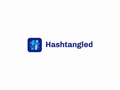 Hashtangled braided brand company design designs hashtag hashtangled logo logos tangle