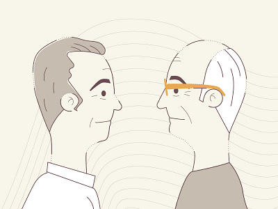 Father Son avatar father glasses illustration man person profile son vector