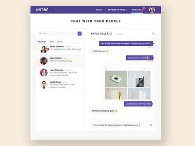 Messaging chat messaging ui ux