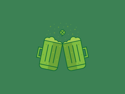 St. Patrick's Day beer cheers clover green holiday st patricks day st patty