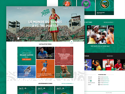 We Are Tennis blog design tennis website