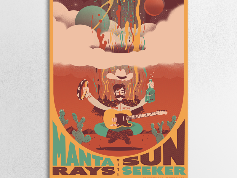 Example of Manta Rays / Sun Seeker Poster