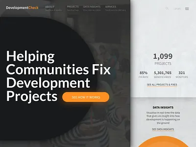 Split Screen UI development check landing page monitoring split screen