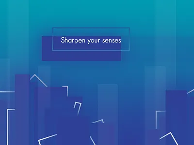 Sharpen your senses abstract doodle gradients graphic illustration transparency