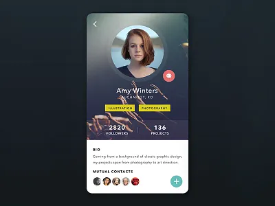 Not Daily UI - Profile daily design flat profile sketch ui