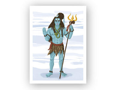 Lord Shiva graphic design illustration ui user interface yellowslice