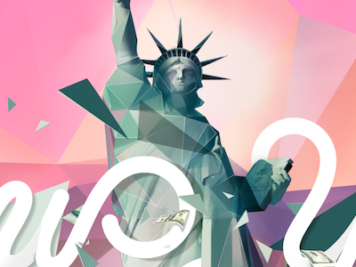 City Love new york polygons triangles