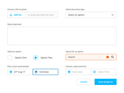 Some Elements buttons date and time picker date picker file upload forms labels radio buttons search select textarea validation