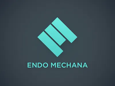 [ENDO] Mechana - Logo badge block blocks brand clan e flat gaming geometric icon logo m