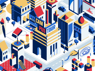 Adobe #Makeityourcity collaboration isometric