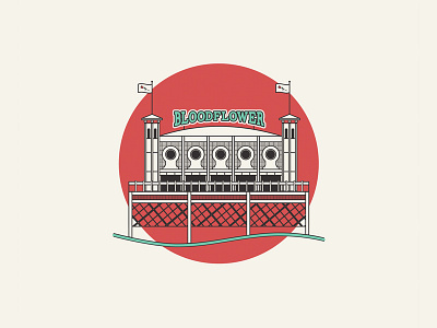 Brighton Pier beach brighton illustration minimal ocean pier sea simple