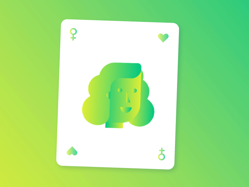 The Finances Of Dating animation cards dating face gif illustration love people playing cards romance