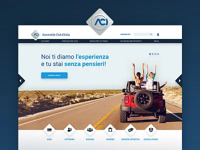 Aci - Website aci car club italy site sketch web