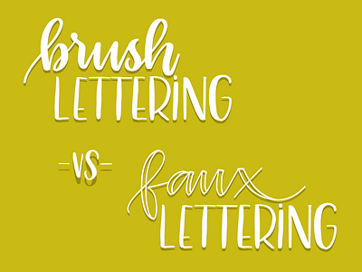 Brush Lettering vs. Faux Lettering art brush brushpen calligraphy challenge design graphic learn letter lettering