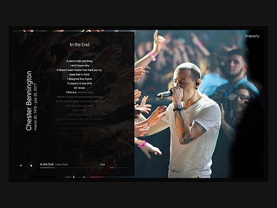 #RIPChester chesterbennington ripchester ui ux website