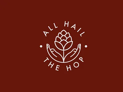 All Hail The Hop beer logo