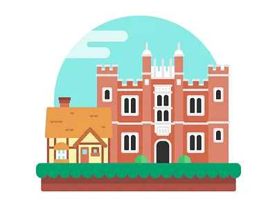 Epcot United Kingdom building disney england epcot europe graphic house icon illustration travel united kingdom vacation