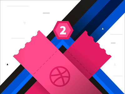 We have 2 Invites!!! ilustration invitation invites mobile web