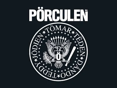 The Five Bros tee eagle logo porculen porculenbros ramones vector