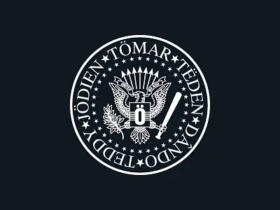 The Five Bros tee eagle logo porculen porculenbros ramones vector