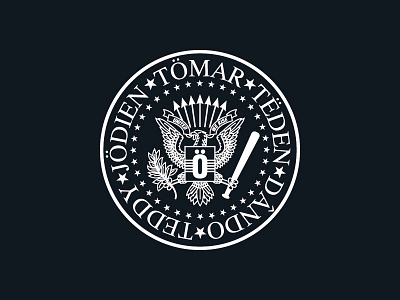 The Five Bros tee eagle logo porculen porculenbros ramones vector