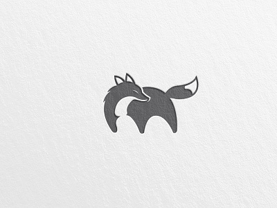 Fox animal design fox grid illustration line logo vector