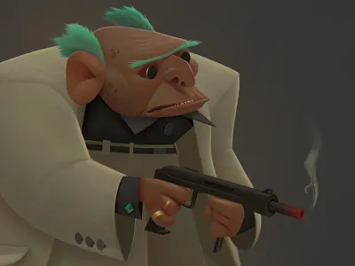 bang baydakov aleksey baydaku character design concept illustration mafia