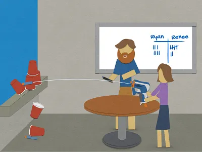 Want to improve your hiring process? Try a NERF gun. dixie cups hiring hulu nerf