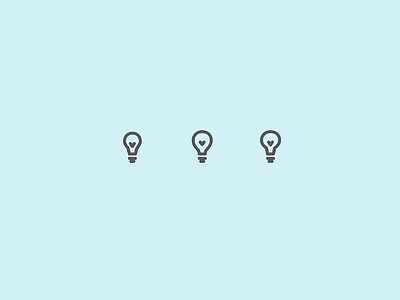 lovely lightbulb / inspiration icon heart icon inspiration lightbulb
