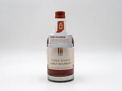 Three Rivers Distilling Co. Bottle Hangtags distilling graphic design hang tag hangtag liquor marketing spirits