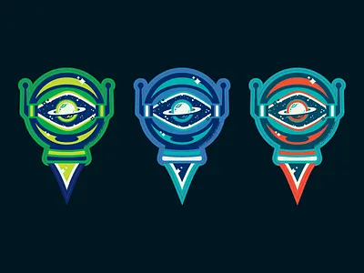 Galactic Grill - helmet logo repurposed 2013 alaska anchorage food truck galactic grill logo planet repurposed screamin yeti space space helmet sticker