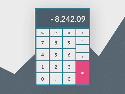 Daily UI 004/100 - Calculator calculator dailyui