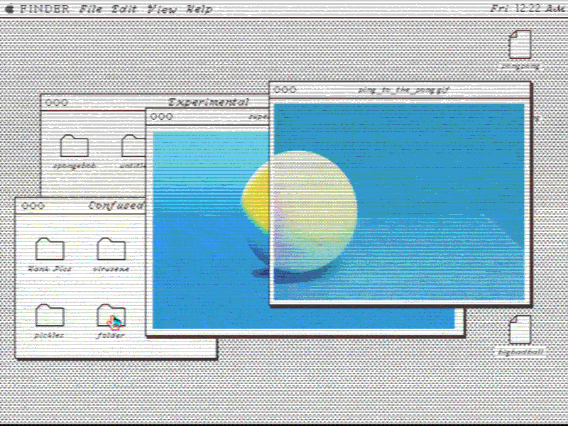 E X P E R I M E N T .dmg 3d animation c4d circle gif glitch interface lofi mac mograph ui ux