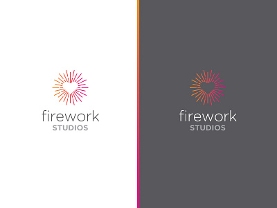 Fireworks Studios brand branding heart illustration logo love photography