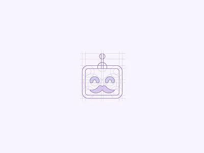 Bot Jenkins concept design grid icon logo