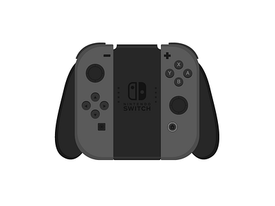 Joy-Con Grip Controller controller grip joy con nintendo switch vector vector art