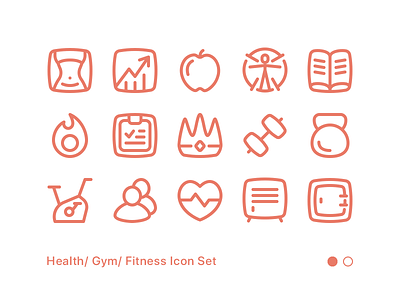 Fitness Icon Set 01 barbell calorie diet dumbell exercise fitness gym health icon icon set workout