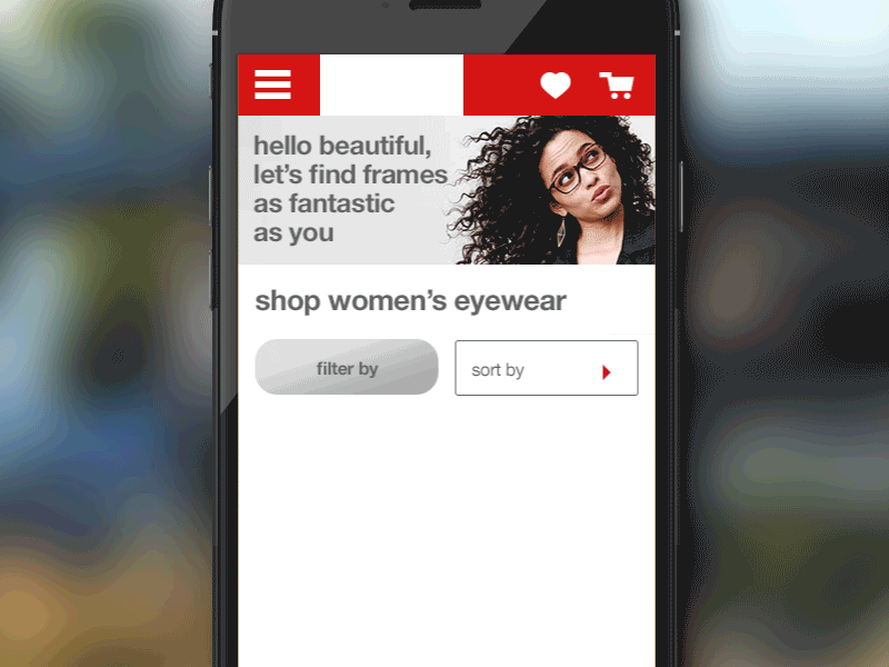 Target Optical Motion study app mobile motion motion design responsive rwd ui ux