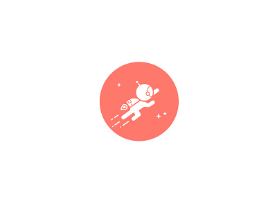 Spaceman (14/365) 365 challenge badge daily design flat flying icon minimal space spaceman stars vector