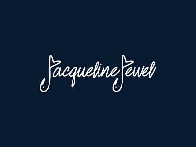 Jacqueline Jewel Logo custom type jacqueline jewel logo type