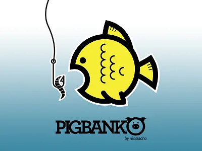 Pigbanko Fish design vector