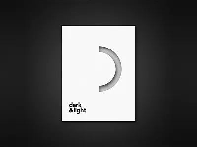Dark & Light - Minimalistic Poster Design art direction artwork branding duotones graphic design poster design ui ux visual design visual identity