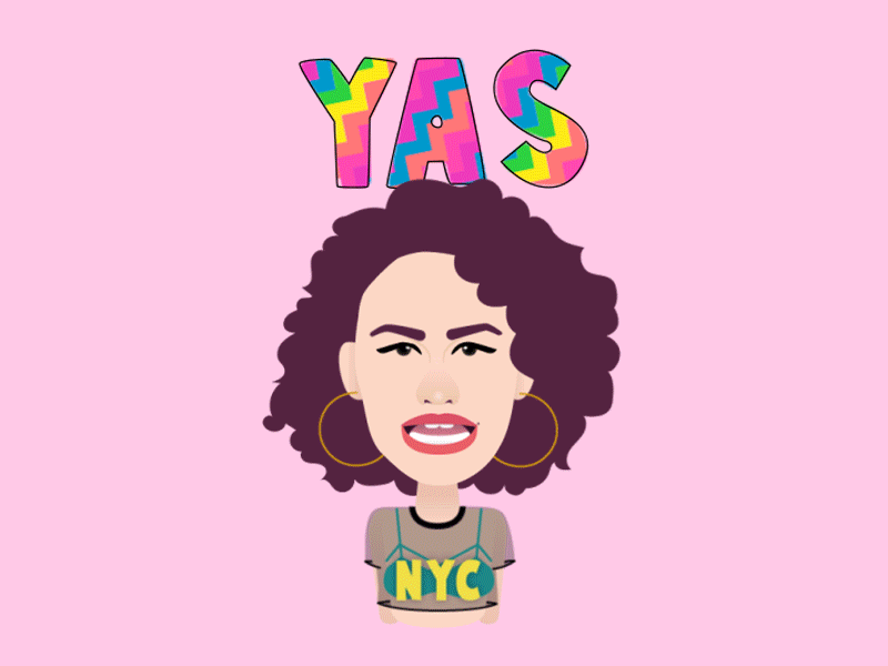 Broad City Yas Queen abbi and ilana abbi jacobson animation broad city comedy funny ilana glazer ilana wexler nyc queen yas yas queen