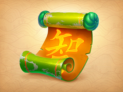 Chinese Scroll chinese concept game hieroglyph ios object scroll slot symbol theme